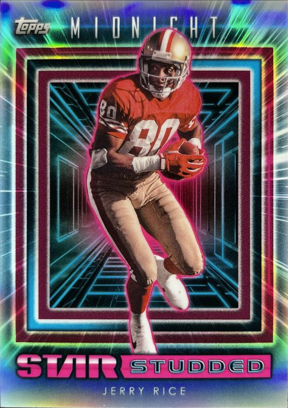 Jerry Rice 2024 Topps Midnight #SS-21 Star Studded - Zodiac RAW