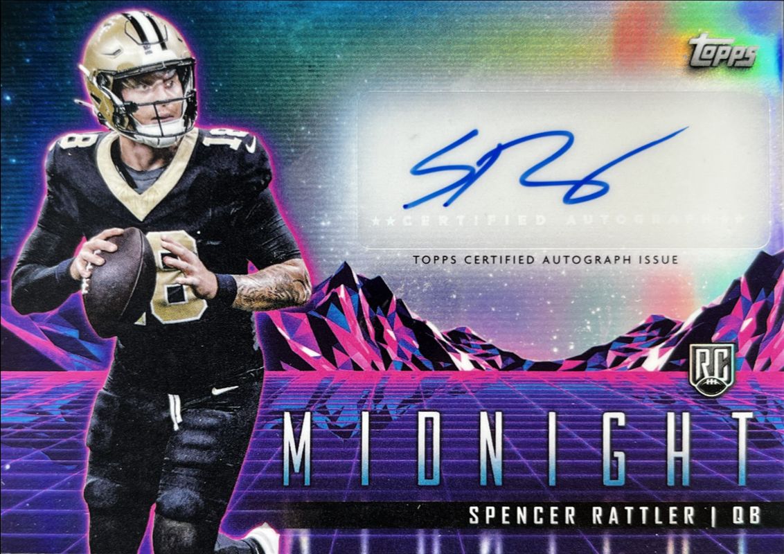Spencer Rattler 2024 Topps Midnight #RHS-SR Rookie Horizon Signatures RAW