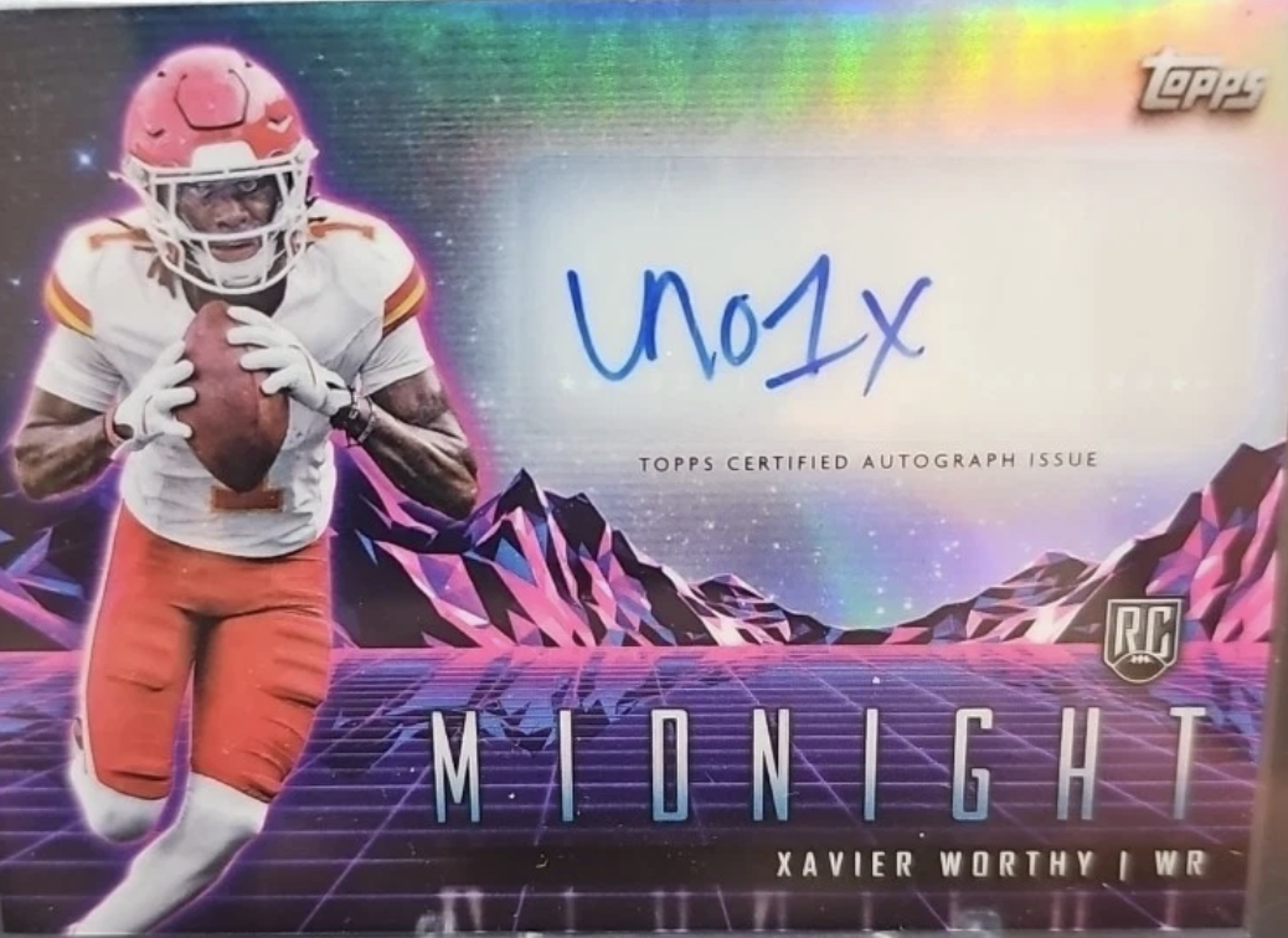 Xavier Worthy 2024 Topps Midnight #RHS-XW Rookie Horizon