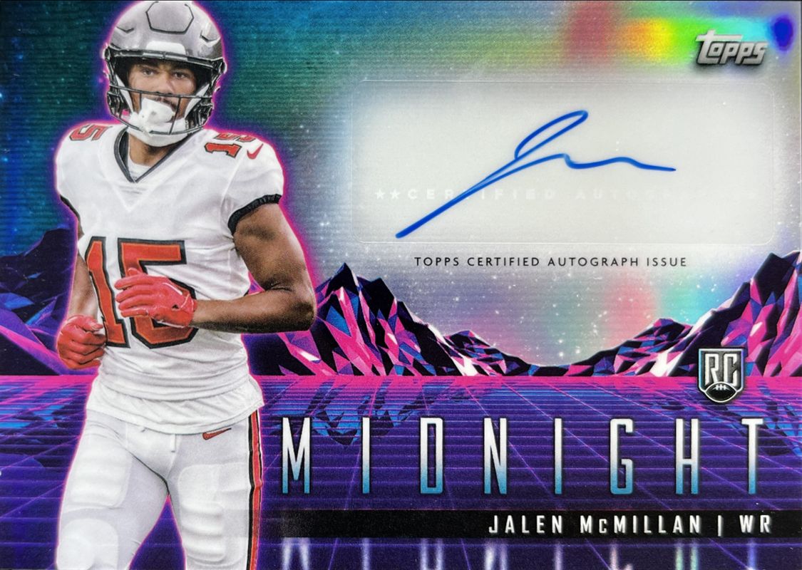 Jalen McMillan 2024 Topps Midnight #RHS-JM Rookie Horizon Signatures RAW