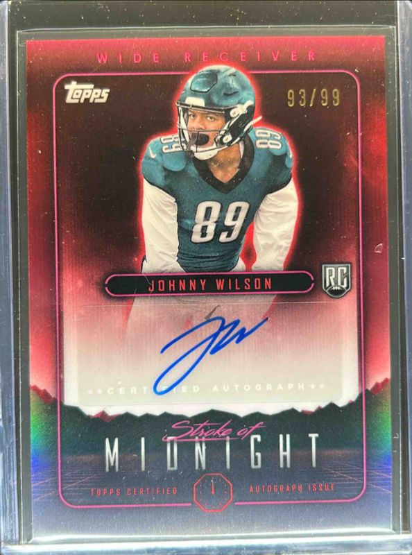 Johnny Wilson 2024 Topps Midnight #SMA-JWI Stroke of Midnight Autographs - Twilight /99 Rookie RAW