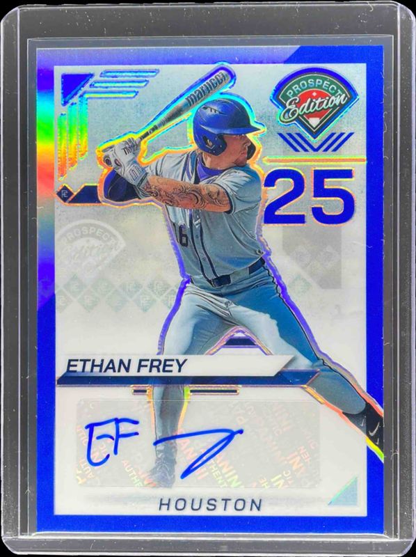 2025 Prospect Edition #188 Holo Prospect Ticket Signatures - Blue /149