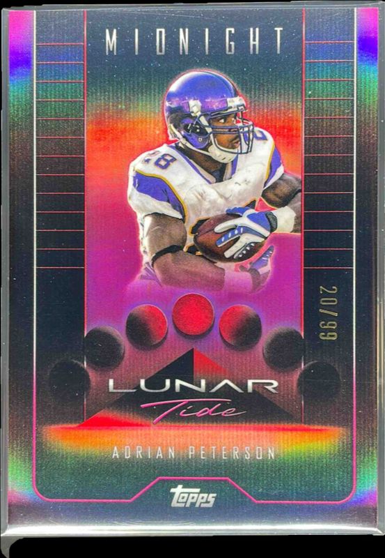 Adrian Peterson 2024 Topps Midnight #LT-13 Lunar Tide - Twilight /99 RAW