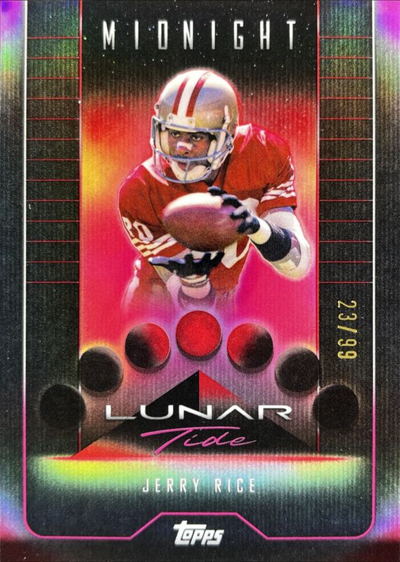 Jerry Rice 2024 Topps Midnight #LT-12 Lunar Tide - Twilight /99 RAW