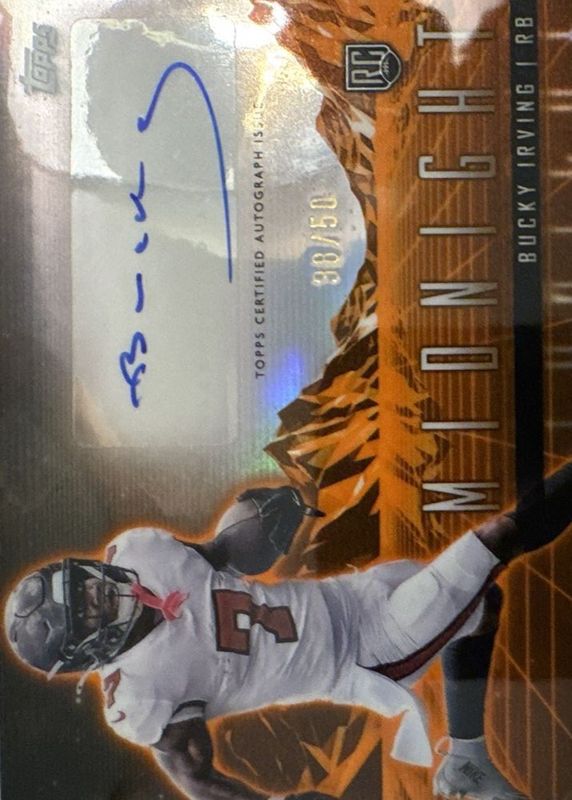 Bucky Irving 2024 Topps Midnight #RHS-BI Rookie Horizon Signatures - Summer Solstice /50 RAW