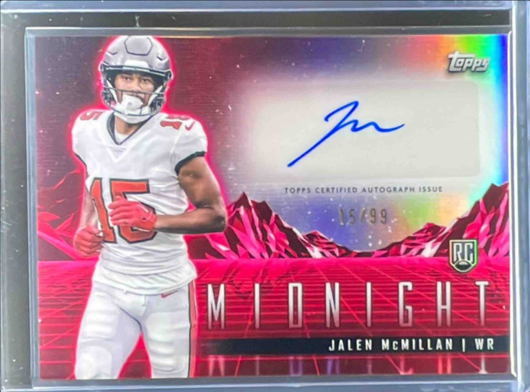 Jalen McMillan 2024 Topps Midnight #RHS-JM Rookie Horizon Signatures - Twilight /99 RAW