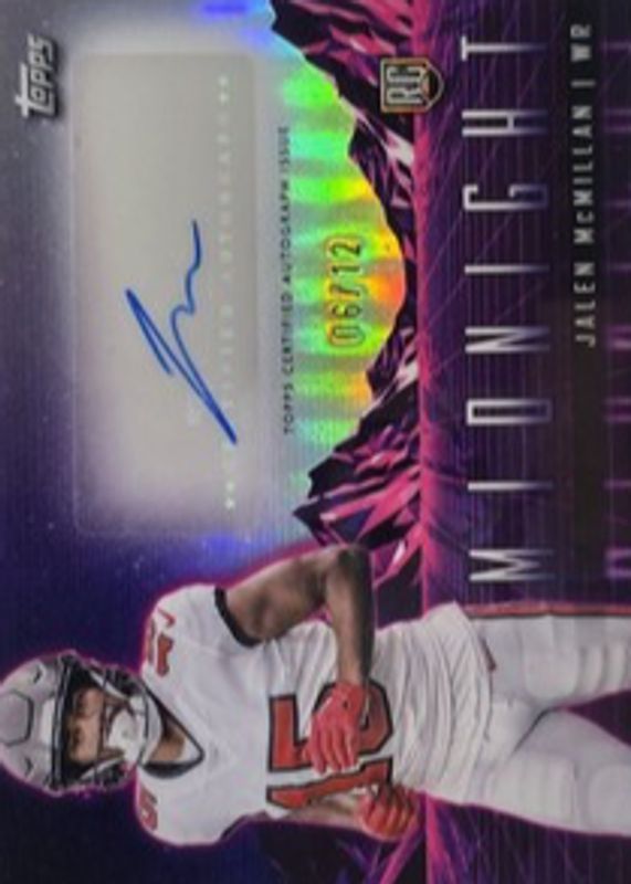 Jalen McMillan 2024 Topps Midnight #RHS-JM Rookie Horizon Signatures - Midnight /12 RAW