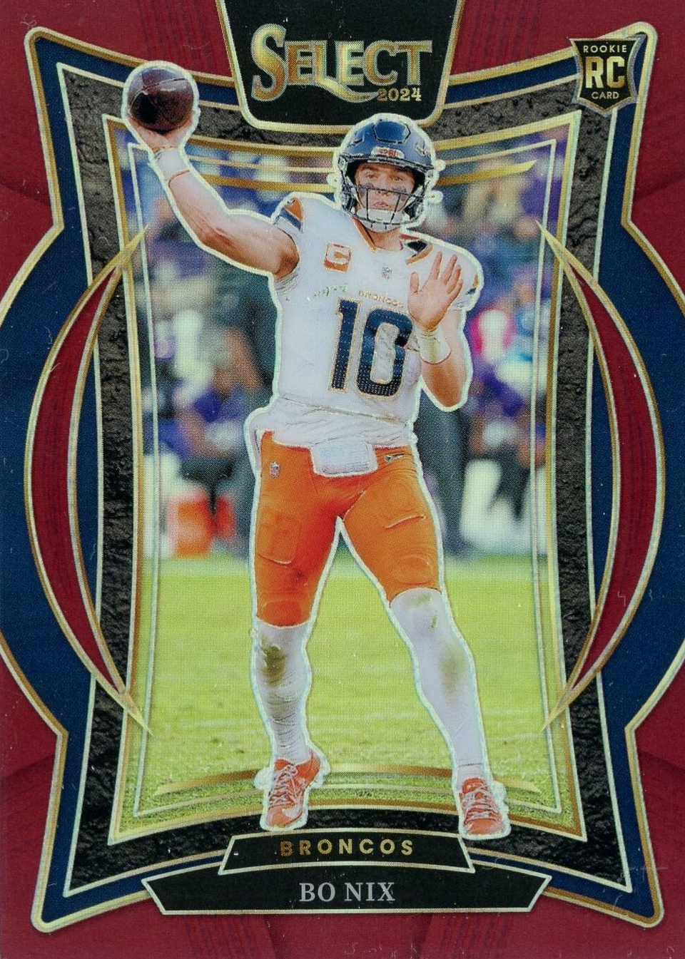 Bo Nix 2024 Select #30 Concourse Maroon /149 Price Guide - Sports