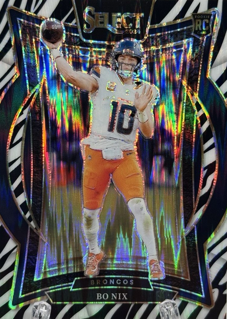 Bo Nix 2024 Select #30 Concourse Zebra /(SSP) Price Guide - Sports