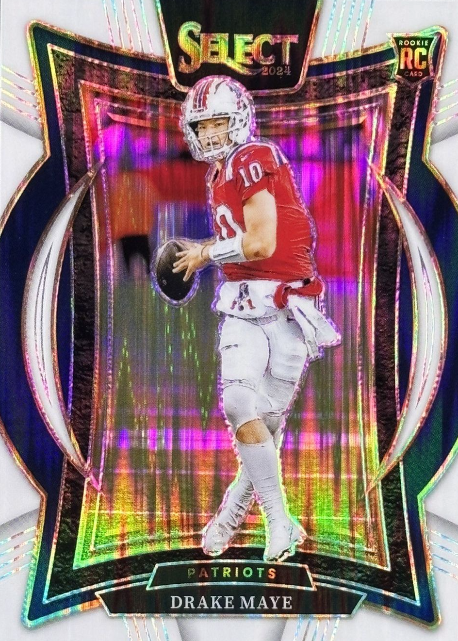 Drake Maye 2024 Select #27 Concourse White Shock /199 Price Guide