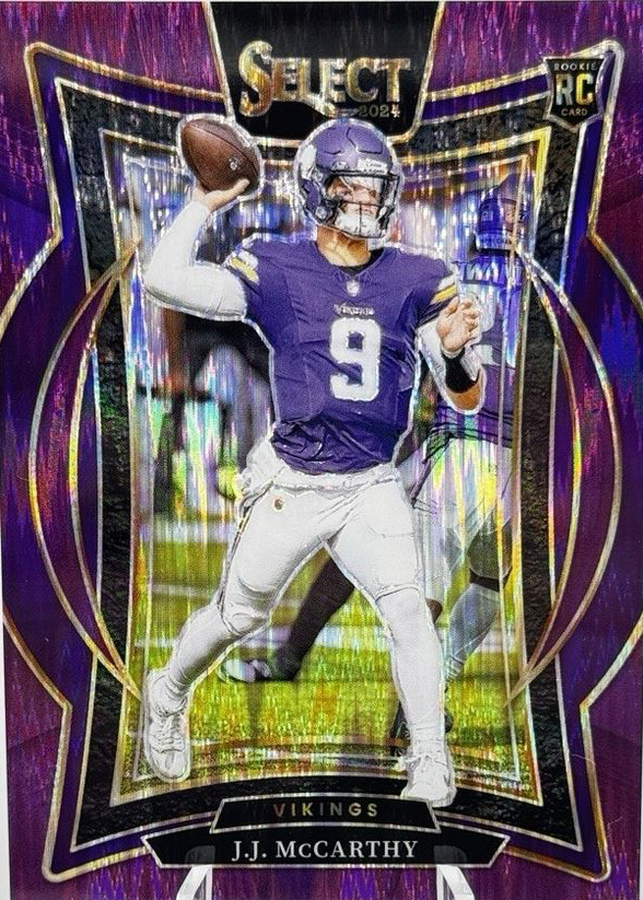 JJ McCarthy 2024 Select #24 Concourse Purple Shock /360 Price