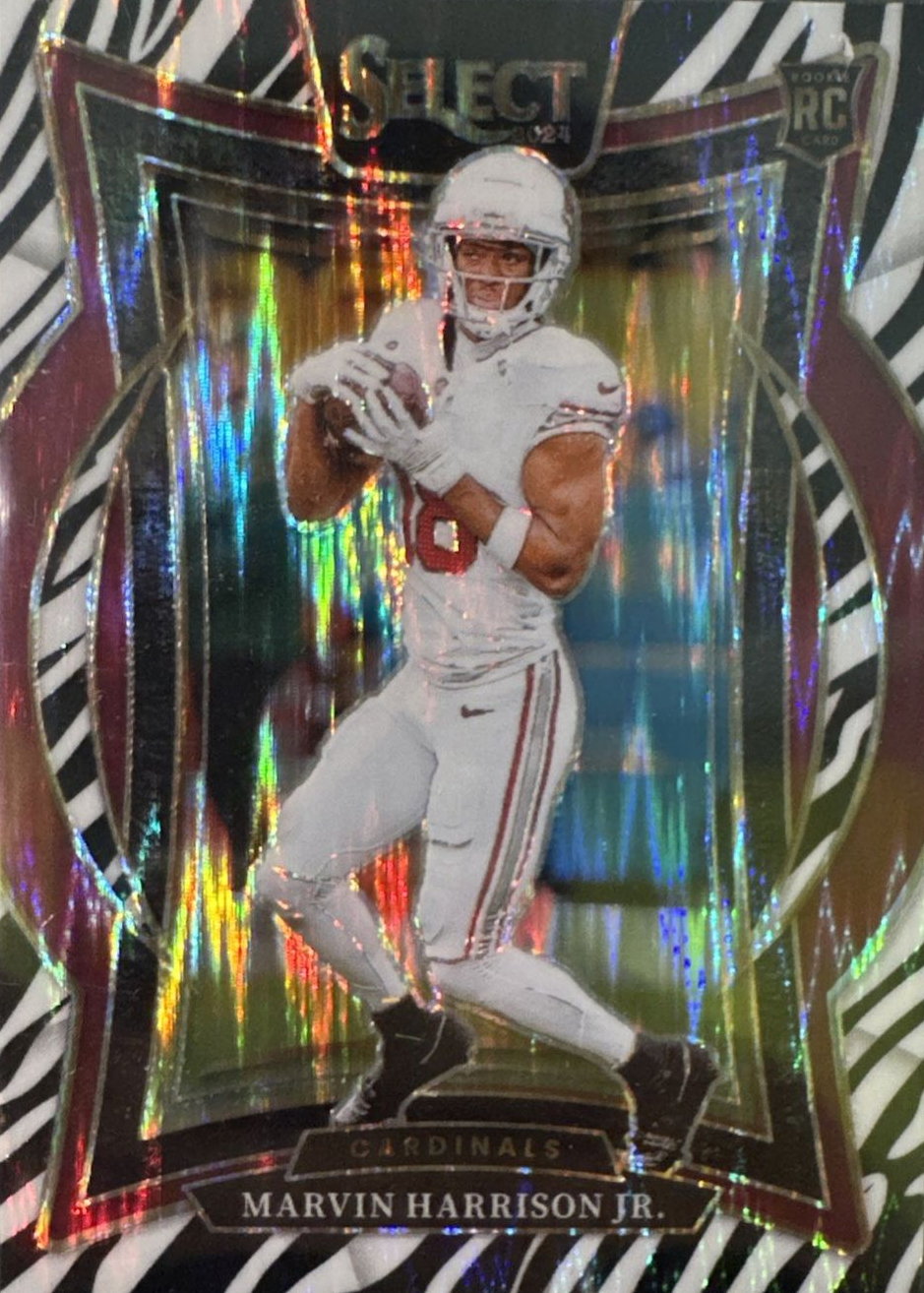 Marvin Harrison Jr. 2024 Select #28 Concourse Zebra Shock /(SSP