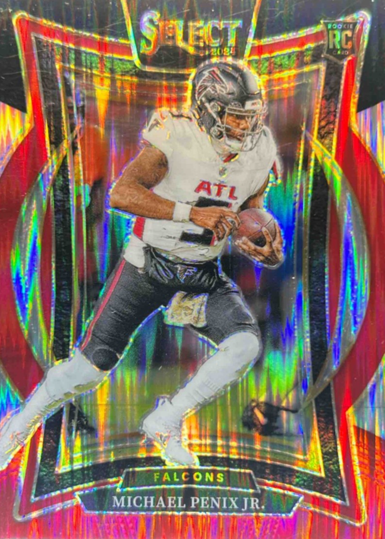 Michael Penix Jr. 2024 Select #80 Concourse Black & Red Shock