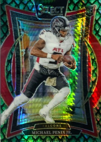 Michael Penix Jr. 2024 Select #80 Concourse Dragon Scale /81 Price