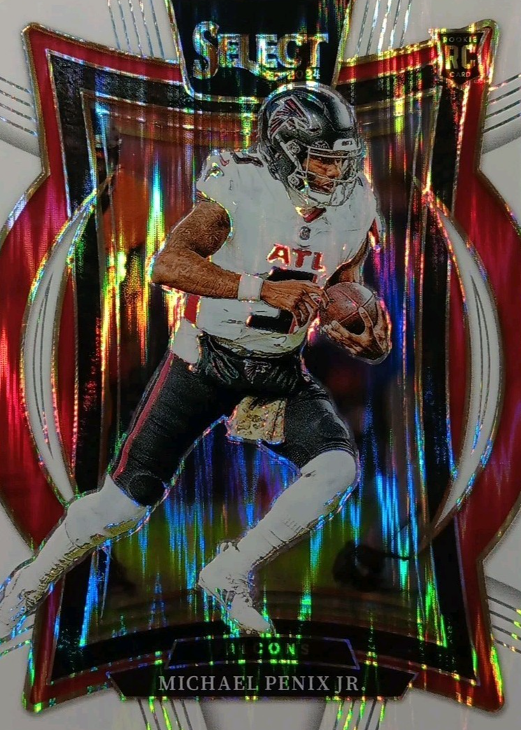 Michael Penix Jr. 2024 Select #80 Concourse White Shock /199 Price