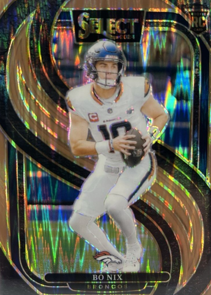 Bo Nix 2024 Select #117 Premier Level Copper Shock /299 Price