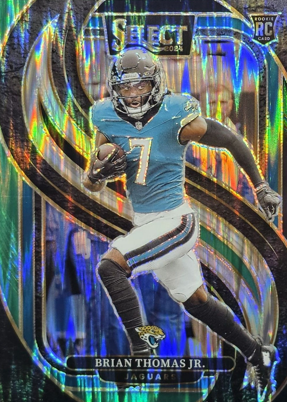 Brian Thomas Jr. 2024 Select #143 Premier Level Black & Green