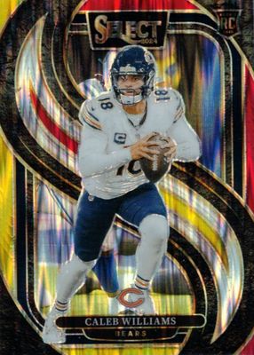 2024 Select #114 Premier Level Red & Yellow Shock