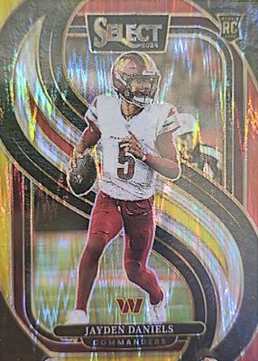 2024 Select #112 Premier Level Red & Yellow Shock