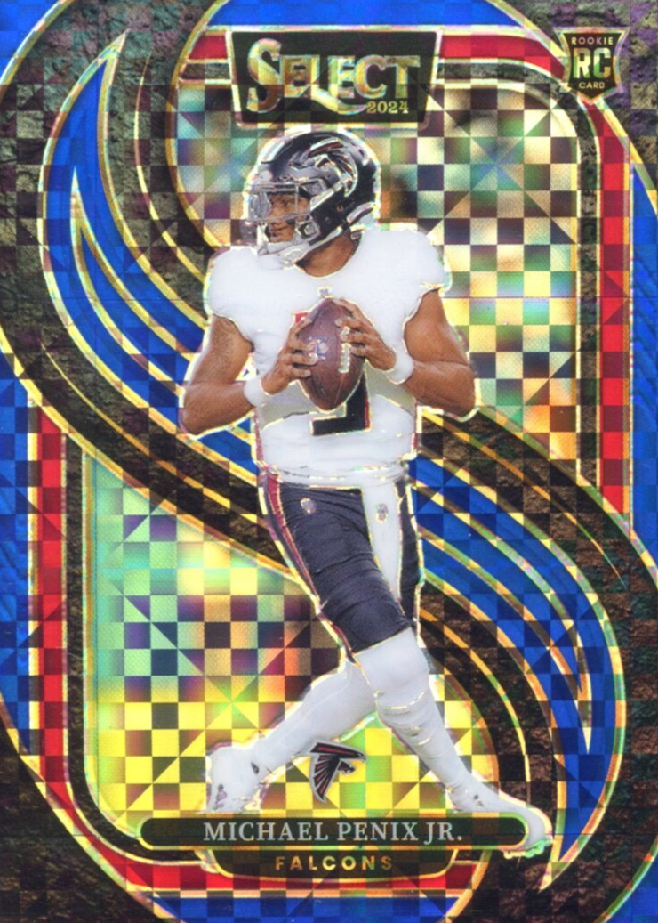 Michael Penix Jr. 2024 Select #110 Premier Level Blue /175 Price