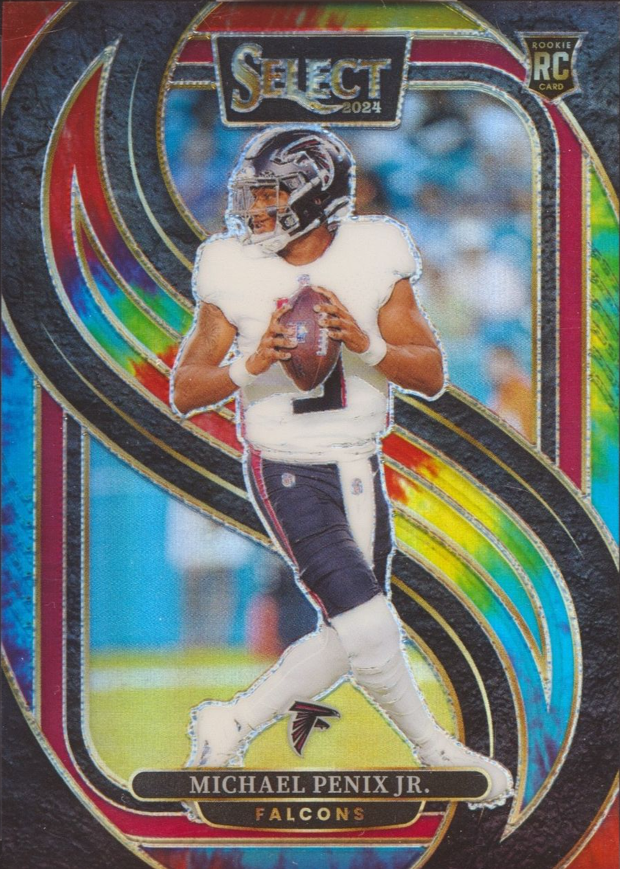 Michael Penix Jr. 2024 Select #110 Premier Level Tie-Dye /25 Price