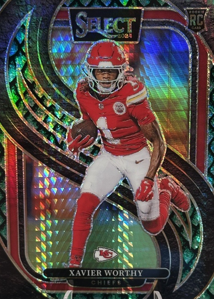 Xavier Worthy 2024 Select #119 Premier Level Dragon Scale /81