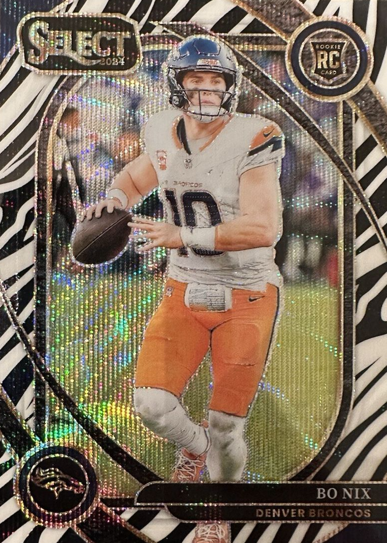 Block B zico ジコ ウジホ トレカ カード 12枚セット Bo Nix 2024 Select #221 Club Level Zebra /(SSP) Price Guide