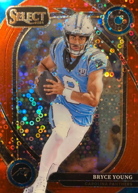 Bryce Young 2024 Select #213 Club Level Red Disco /49 RAW
