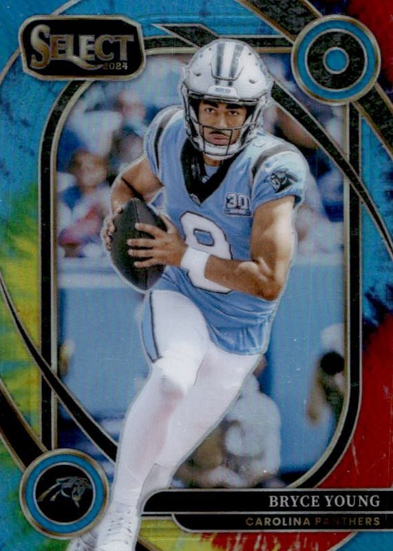 Bryce Young 2024 Select #213 Club Level Tie-Dye /25 RAW
