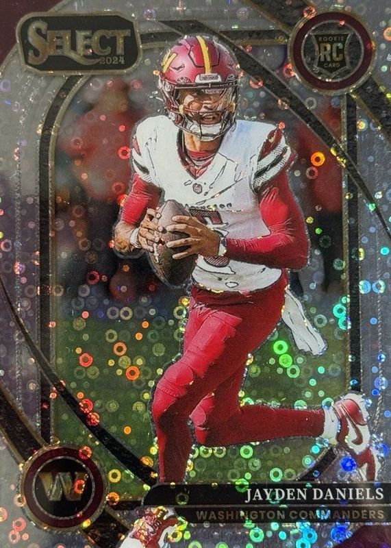 Jayden Daniels 2024 Select #217 Club Level Disco Rookie RAW