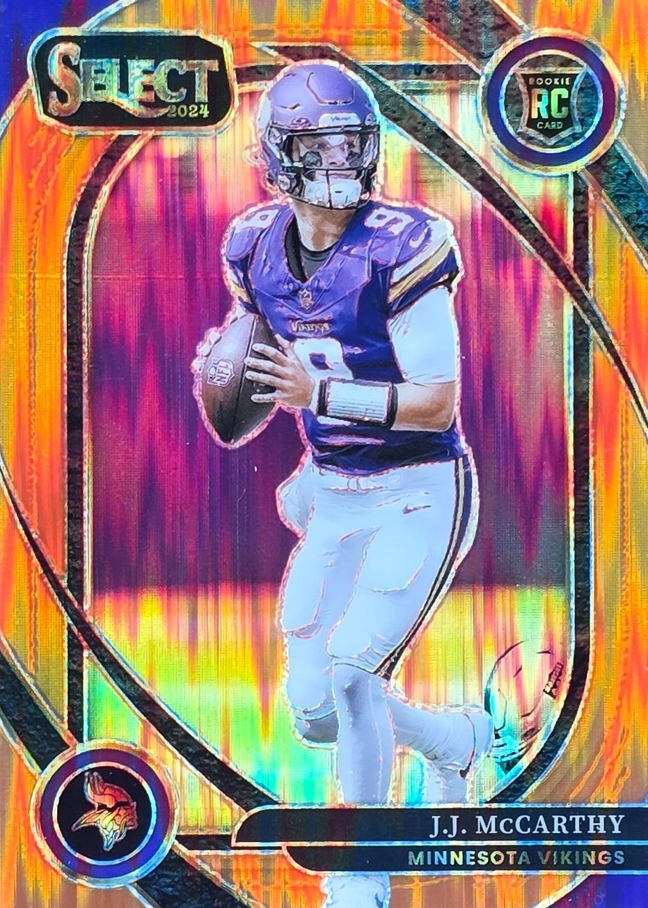JJ McCarthy 2024 Select #246 Club Level Orange Shock /399 Price