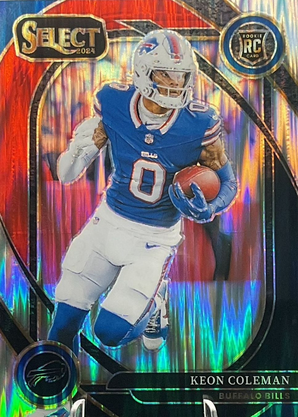 Keon Coleman 2024 Select #280 Club Level Black & Red Shock Price Guide ...