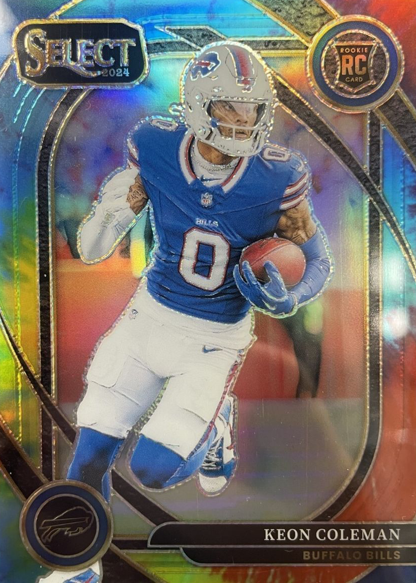 Keon Coleman 2024 Select #280 Club Level Tie-Dye /25 Price Guide