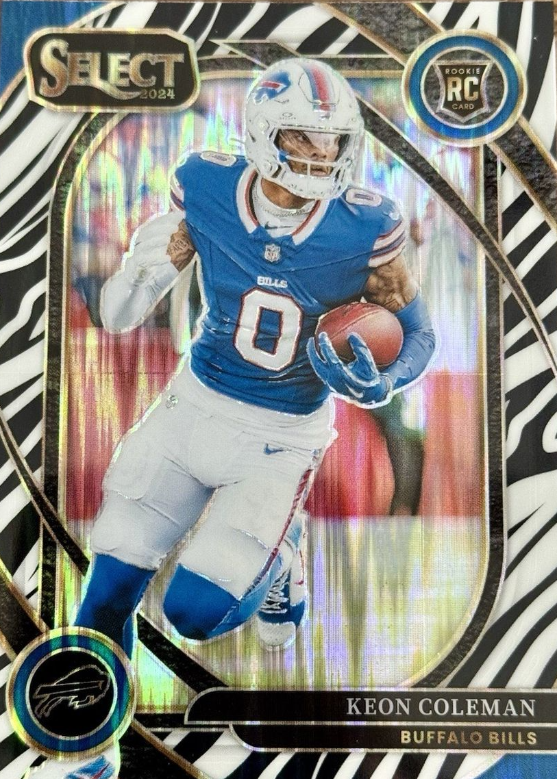 Keon Coleman 2024 Select #280 Club Level Zebra /(SSP) Price Guide