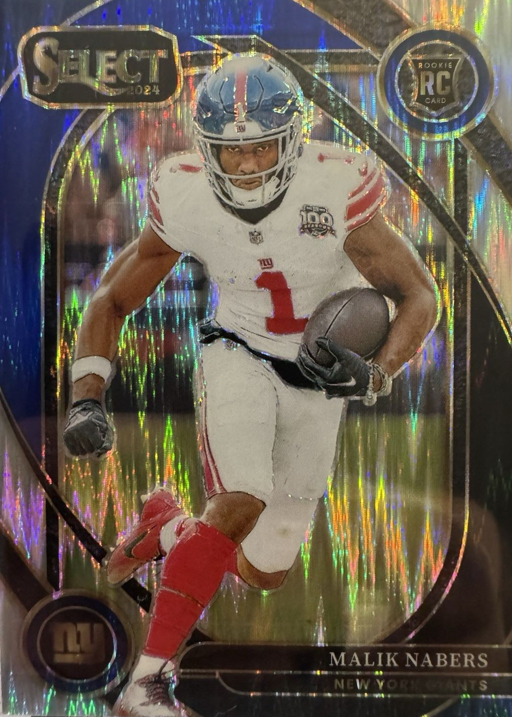 Malik Nabers 2024 Select #220 Club Level Black & Blue Shock Price Guide ...