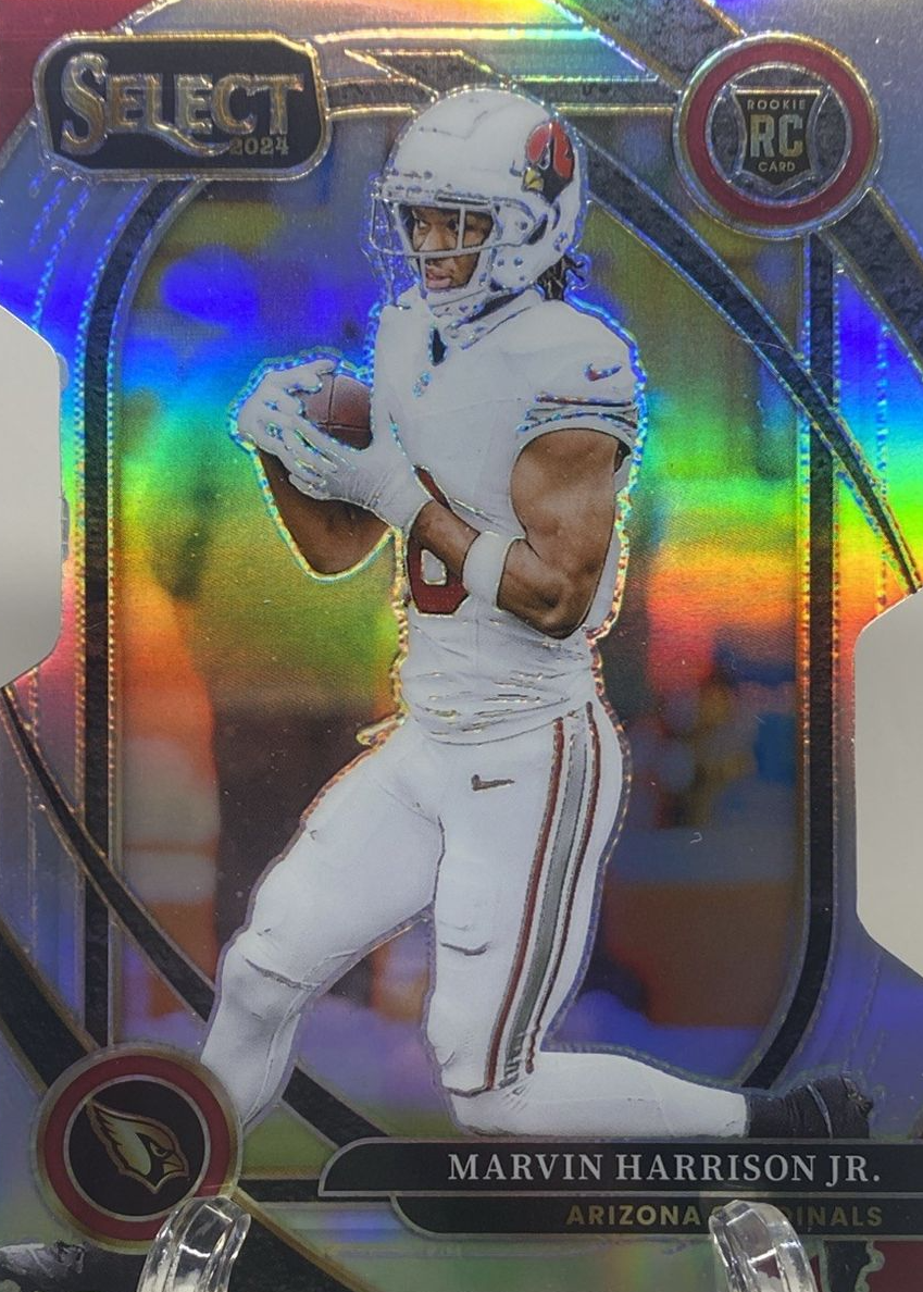 Marvin Harrison Jr. 2024 Select #219 Club Level Silver Die-Cut