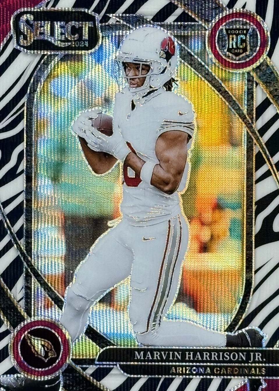 Marvin Harrison Jr. 2024 Select #219 Club Level Zebra /(SSP) Price