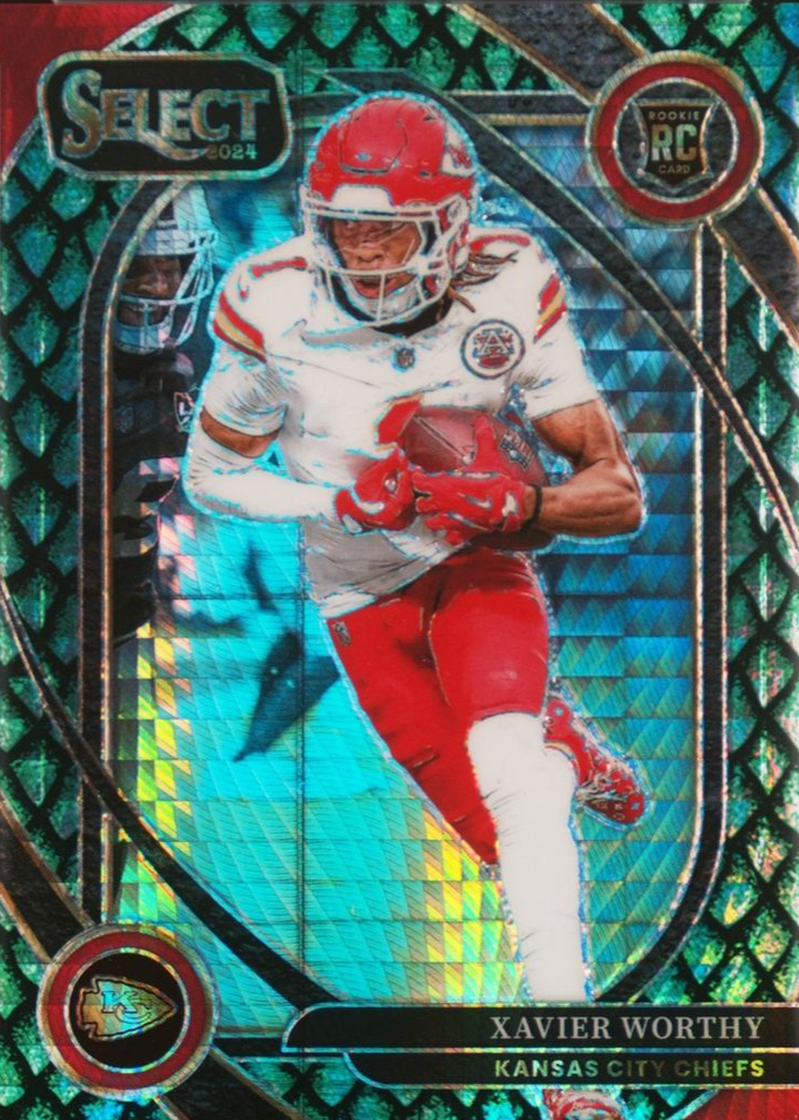 Xavier Worthy 2024 Select #224 Club Level Dragon Scale /81 Price