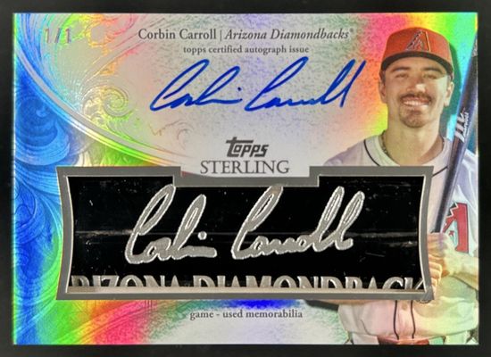 2025 Topps Sterling #SNP-CC Autographed Bat Nameplate /1