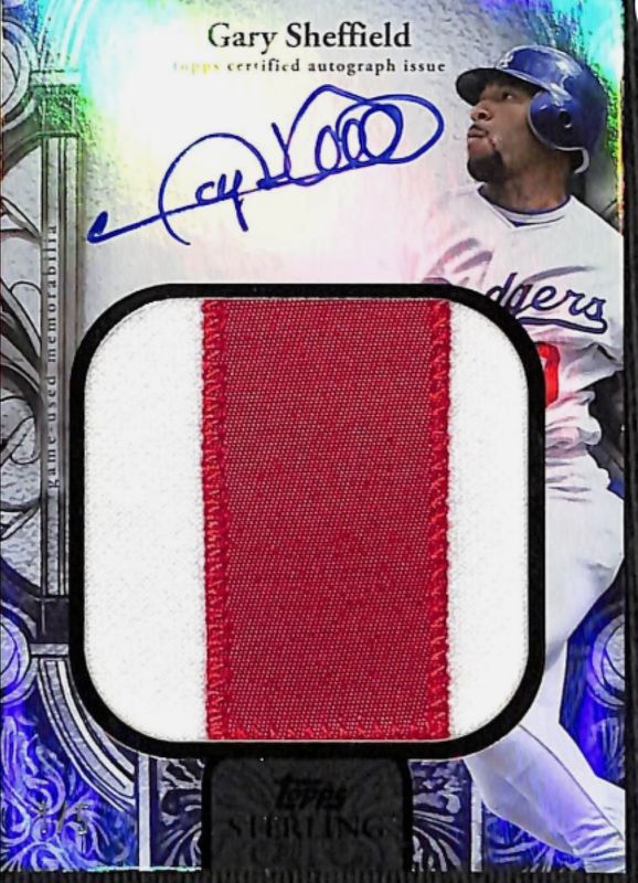 Gary Sheffield 2025 Topps Sterling #TSAR-GS Sterling Splendor Jumbo Patch Autograph /5 RAW