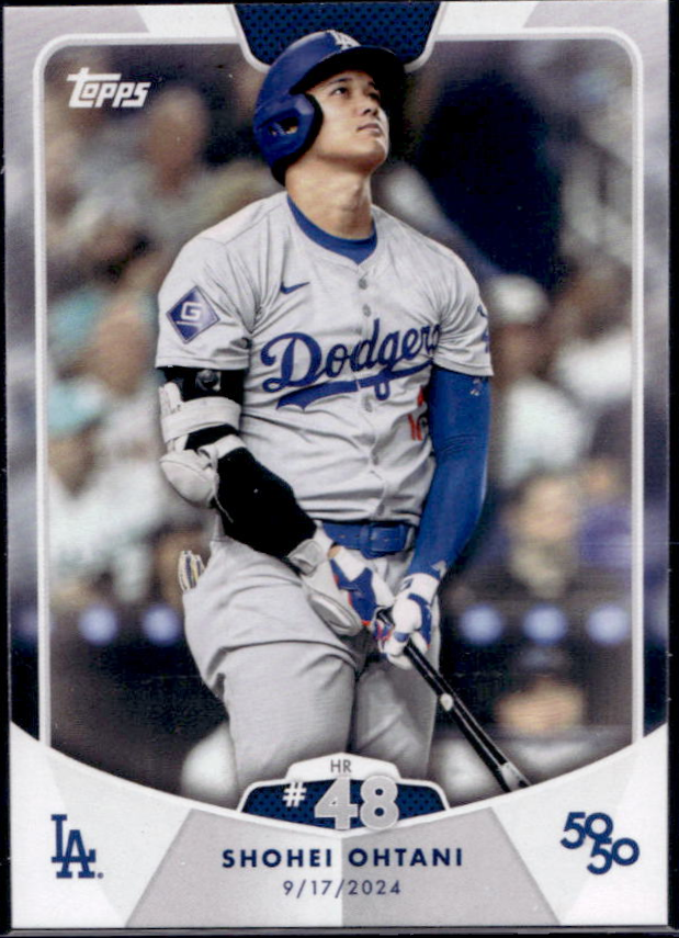 Shohei Ohtani 2024 Topps 50/50: Shohei Ohtani #96 Base Price Guide ...