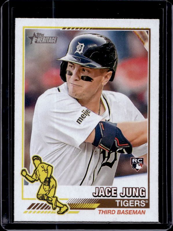Jace Jung 2025 Topps Heritage #76R-19 1976 Redefined Rookie RAW