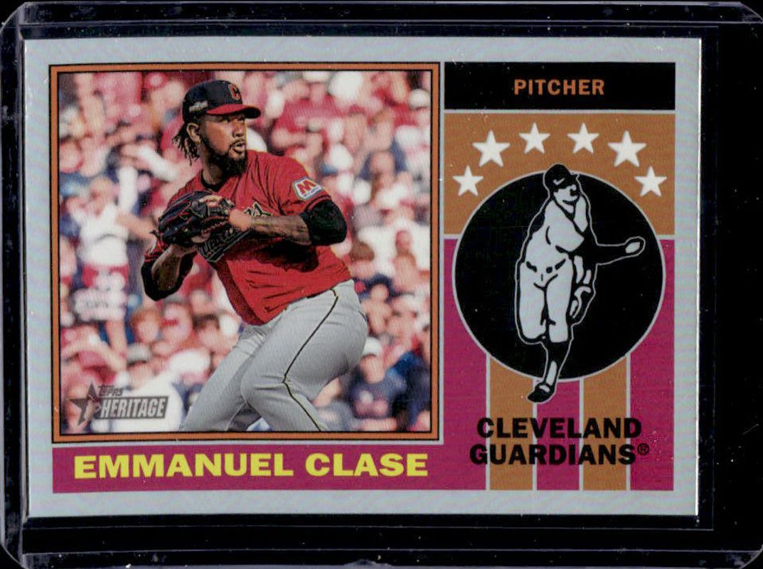 Emmanuel Clase 2025 Topps Heritage #76PI-21 1976 Player Icons - Holographic RAW