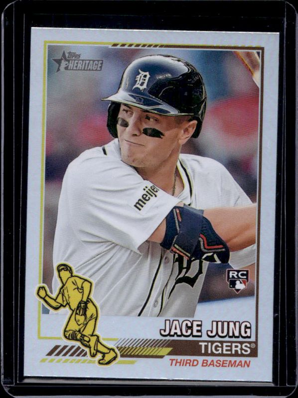 Jace Jung 2025 Topps Heritage #76R-19 1976 Redefined - Holographic Rookie RAW