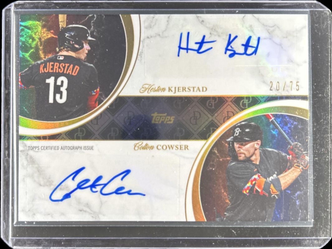 2024 Topps Dynamic Duals #41A Dual Autographs - Opal Foil /75