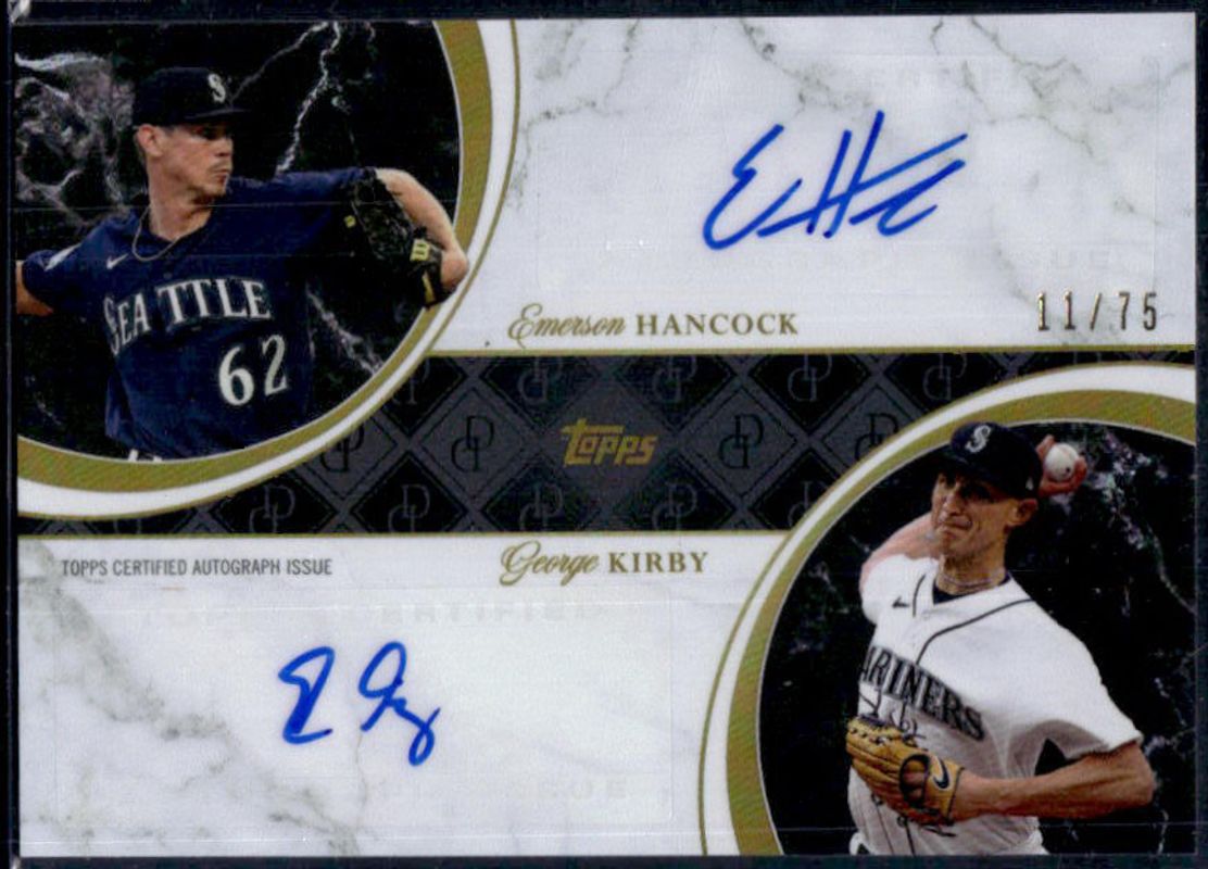 2024 Topps Dynamic Duals #13A Dual Autographs - Opal Foil /75