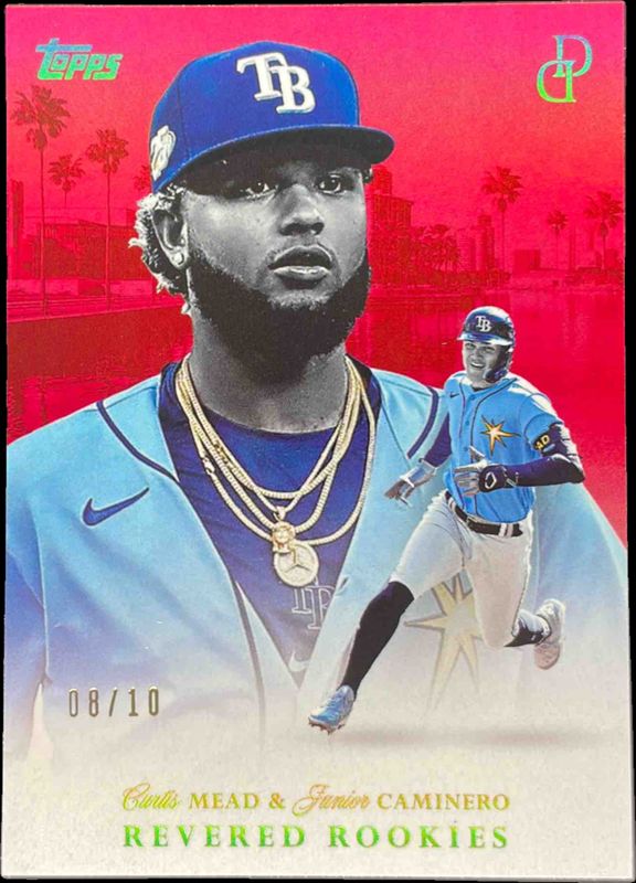 2024 Topps Dynamic Duals #RR-10 Revered Rookies - Ruby Foil /10