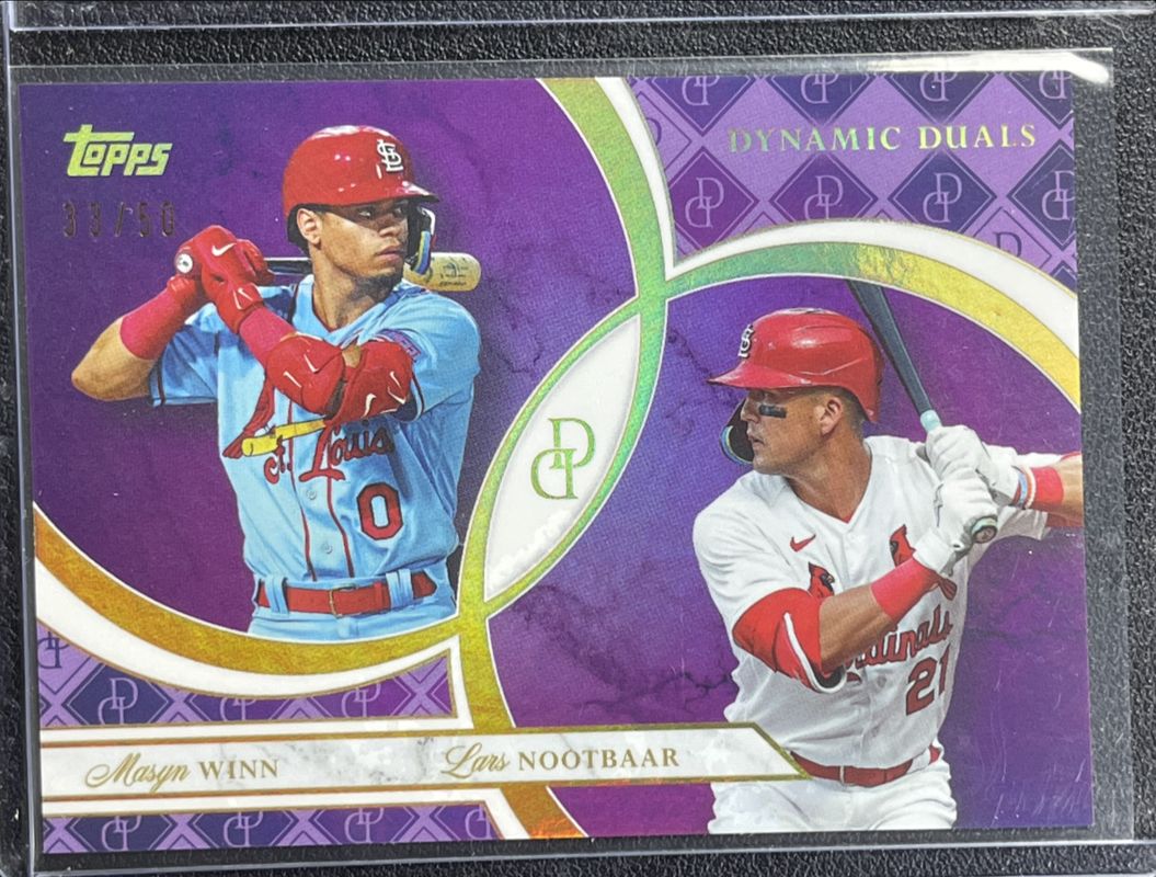 2024 Topps Dynamic Duals #16 Amethyst Foil /50