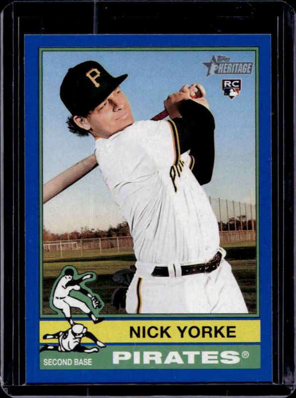 Nick Yorke 2025 Topps Heritage #80 Dark Blue Border RAW