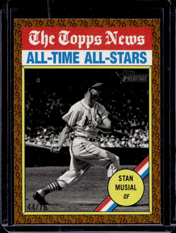 Stan Musial 2025 Topps Heritage #350 Color of the Year /76 RAW